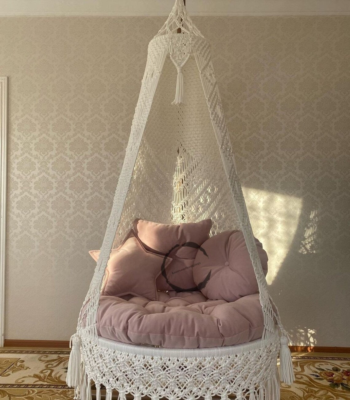 Macrame Swing For Kids And Adults 40 inches - Leechoo